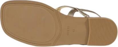 Guess Zomer Dames Sandalen in Polyurethaan Yellow Dames