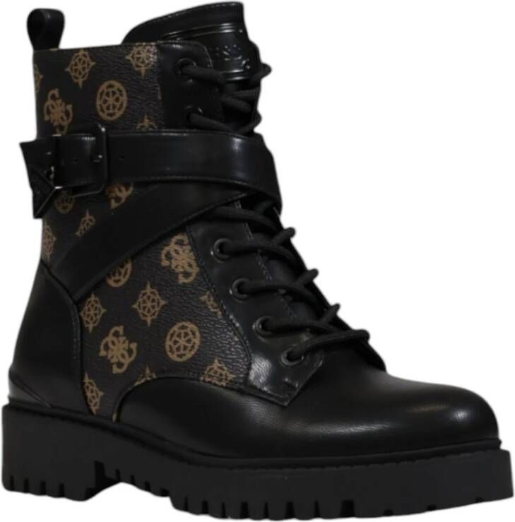 Guess Zwart Bruin Stijlvolle Schoenen Black Dames