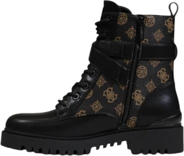 Guess Zwart Bruin Stijlvolle Schoenen Black Dames