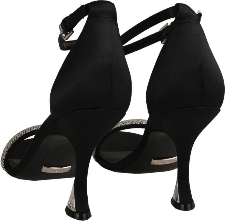 Guess Zwarte Fonkelende Sandalen Black Dames