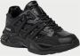 Guess Zwarte geweven sportieve sneakers Black Heren - Thumbnail 2