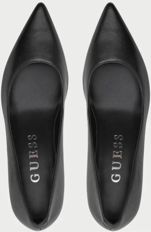 Guess Zwarte hak decollete met ronde neus Black Dames