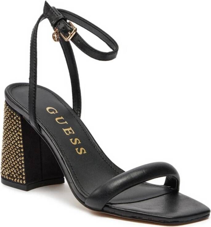 Guess Zwarte hoge hak sandalen Black Dames