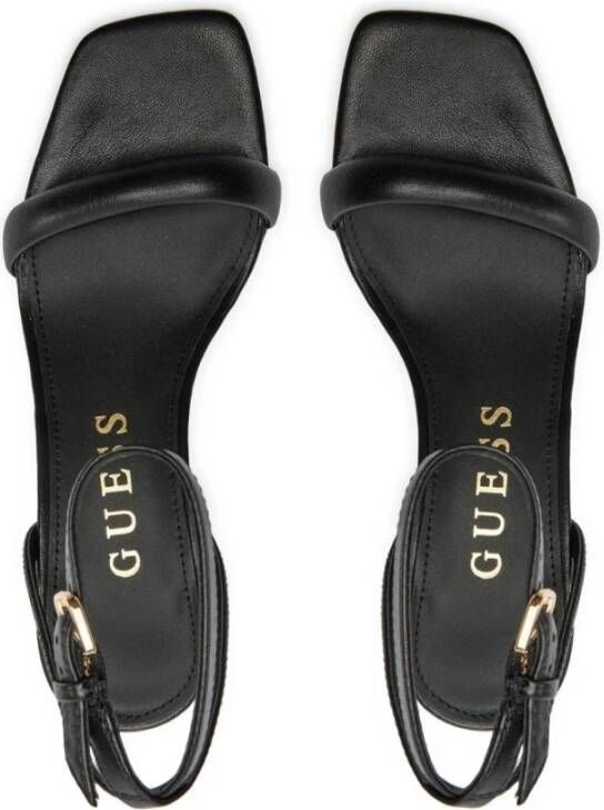 Guess Zwarte hoge hak sandalen Black Dames