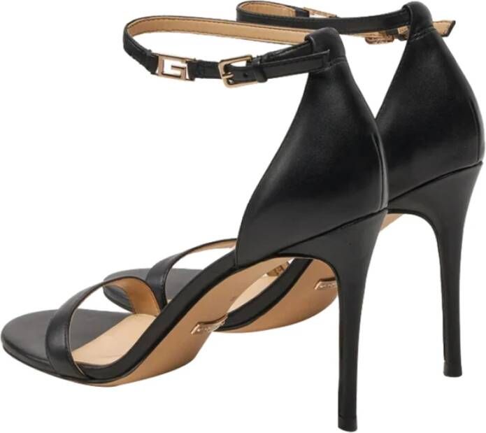 Guess Zwarte hoge hak sandalen elegant Black Dames