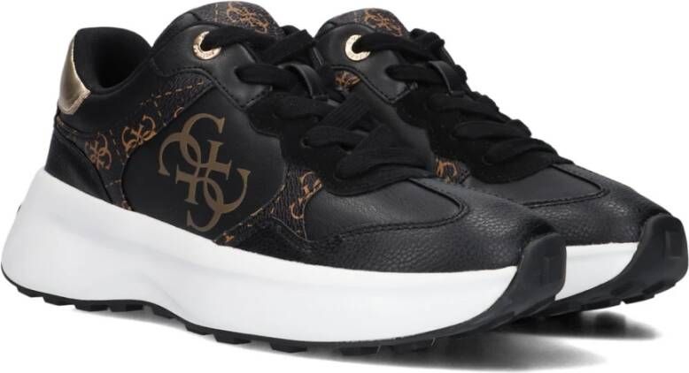 Guess Zwarte Lage Sneakers Luckei Black Dames