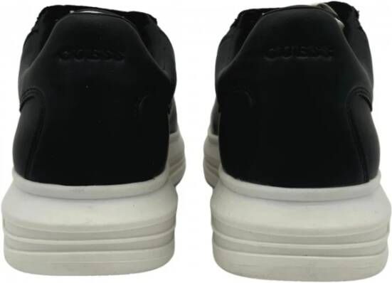 Guess Zwarte Leren Heren Sneakers Black Heren