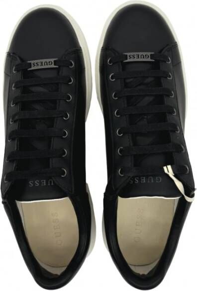 Guess Zwarte Leren Heren Sneakers Black Heren