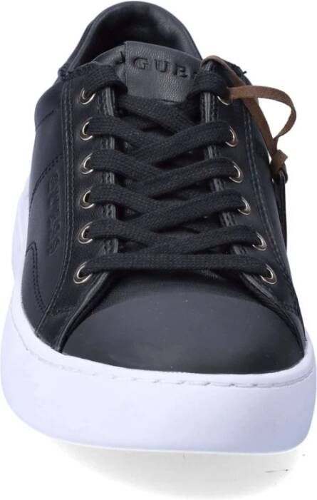 Guess Zwarte Leren Lage Sneaker Intrest Model Zwart Dames