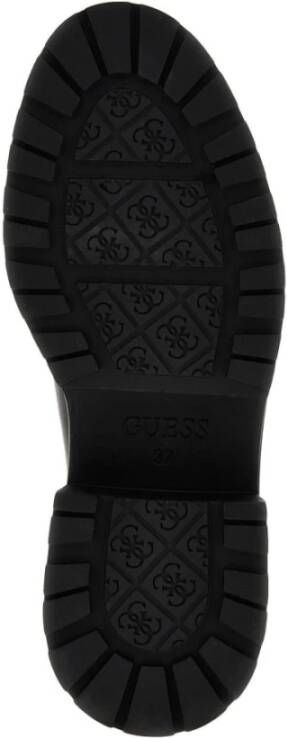 Guess Zwarte Leren Loafers voor Vrouwen Black Dames