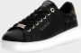 Guess Zwarte Leren Sneakers met Gouden Logo Black - Thumbnail 5