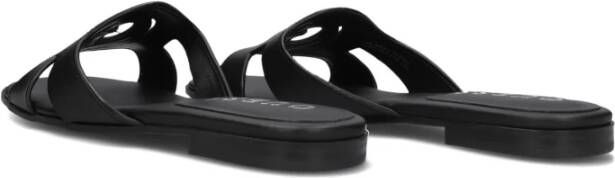 Guess Zwarte Leren Zomer Slippers Ciella Black Dames