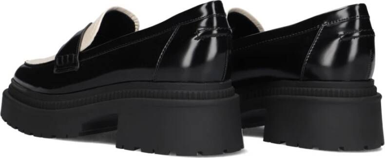 Guess Zwarte Loafers met Goud Logo Black Dames