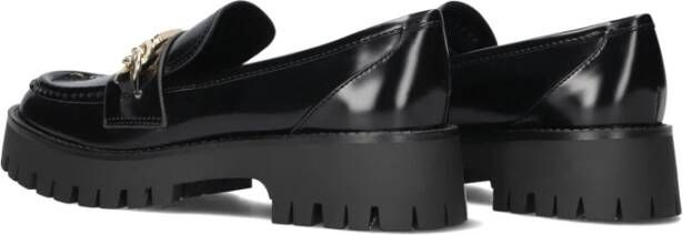 Guess Zwarte Loafers met Gouden Ketting Black Dames