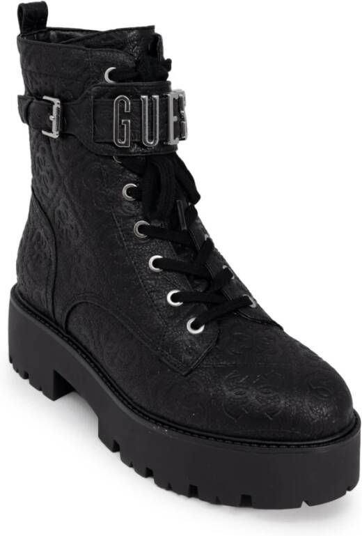 Guess Zwarte Polyurethaan Herfst Winter Laarzen Black Dames