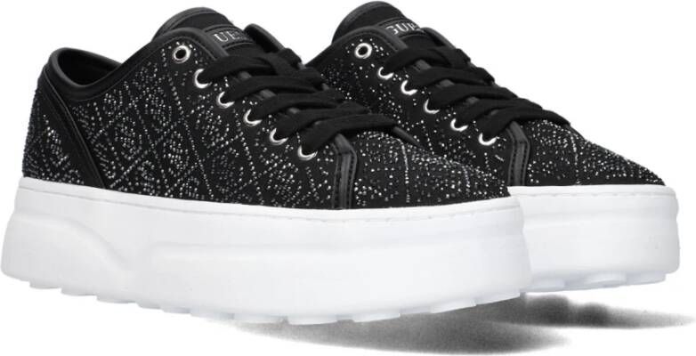 Guess Zwarte Queeny Lage Sneakers Black Dames