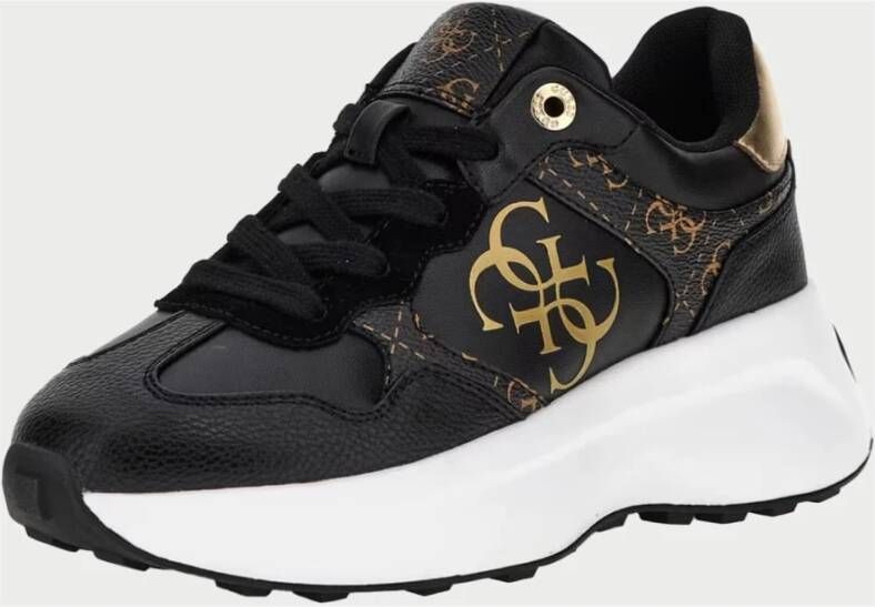 Guess Zwarte Runner Sneakers met 4G Logo Black Dames