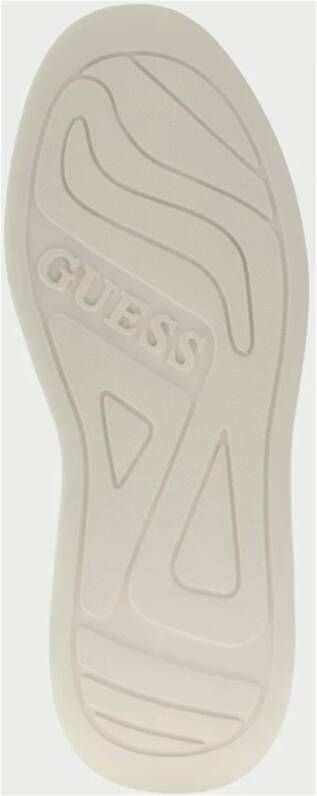 Guess Zwarte Sneakers 4G Logo Suède Inzetstukken Black Heren