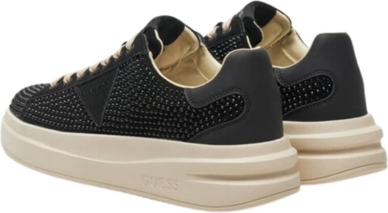 Guess Zwarte Sneakers Elbina Flpelb Sue12 Black Dames