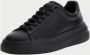 Guess Zwarte leren sneakers Elba model Black Dames - Thumbnail 4