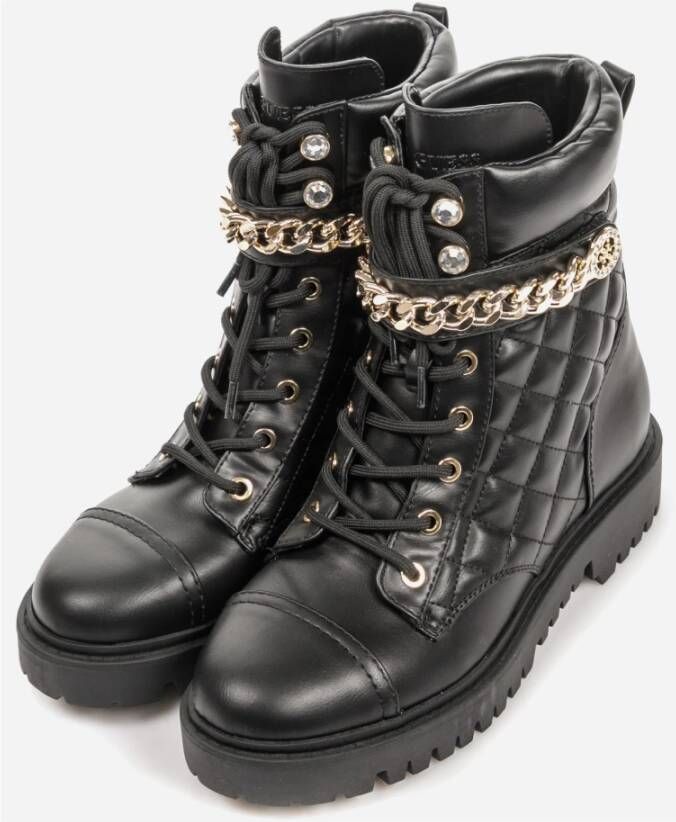 Guess Zwarte veterschoenen voor dames Black Dames