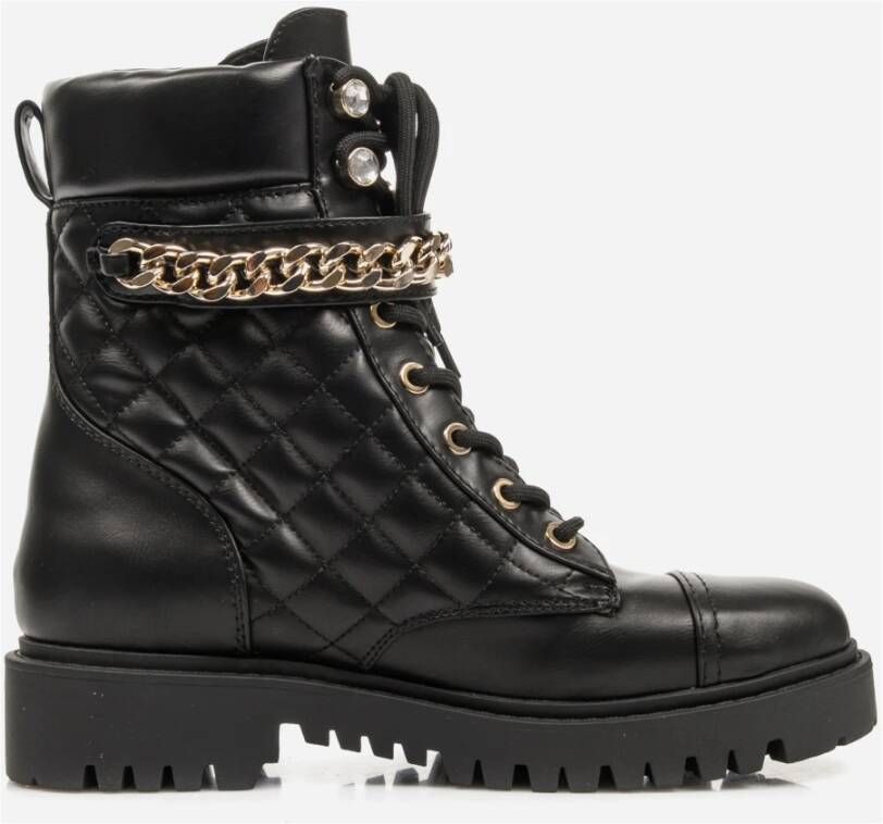 Guess Zwarte veterschoenen voor dames Black Dames