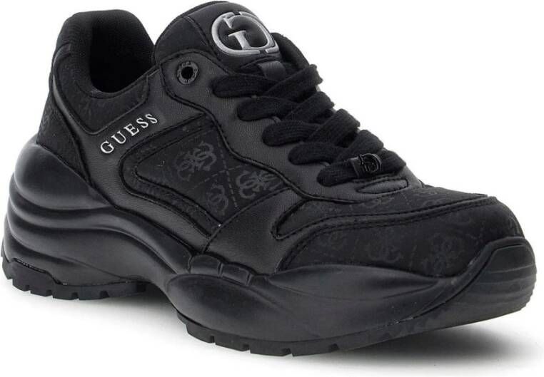 Guess Zwarte Vrijetijdssneakers voor Vrouwen Black Dames