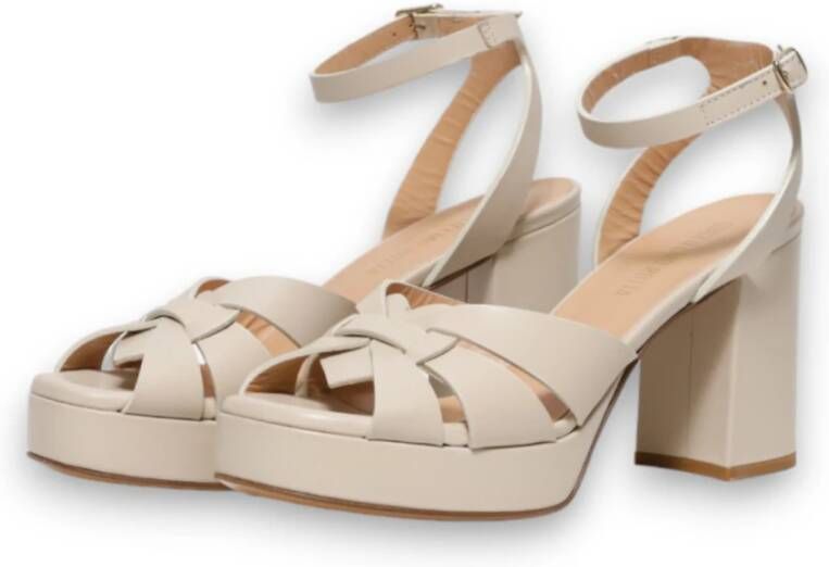 Guglielmo Rotta Beige Plateau Sandalen Ss24 Beige Dames