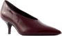 Guglielmo Rotta Bordeaux leren pumps met hak Red Dames - Thumbnail 2