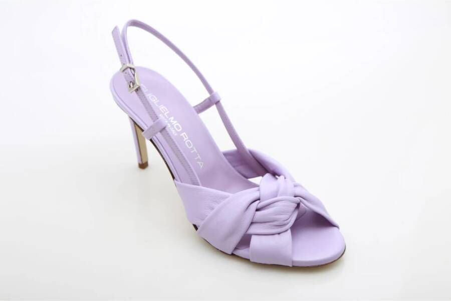 Guglielmo Rotta Elegante Zomer Sandaal Purple Dames