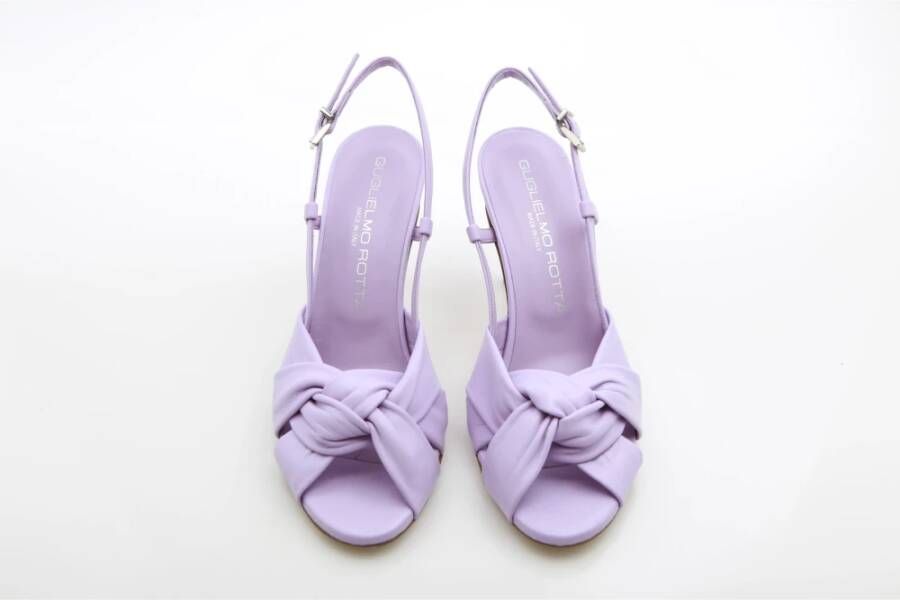 Guglielmo Rotta Elegante Zomer Sandaal Purple Dames