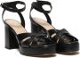 Guglielmo Rotta Zwarte Leren Plateau Sandalen Black Dames - Thumbnail 2