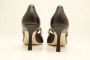 Guglielmo Rotta Zwarte leren pump met gouden studs Black Dames - Thumbnail 4