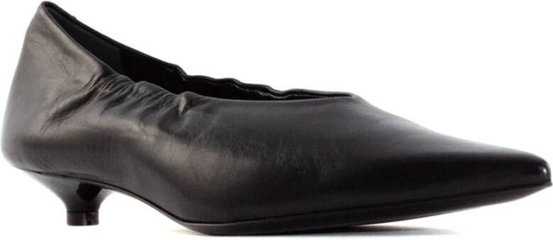 Guglielmo Rotta Zwarte Leren Pumps 2cm Hak Black Dames