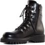 Guglielmo Rotta Zwarte Leren Veterschoenen Black Dames - Thumbnail 4