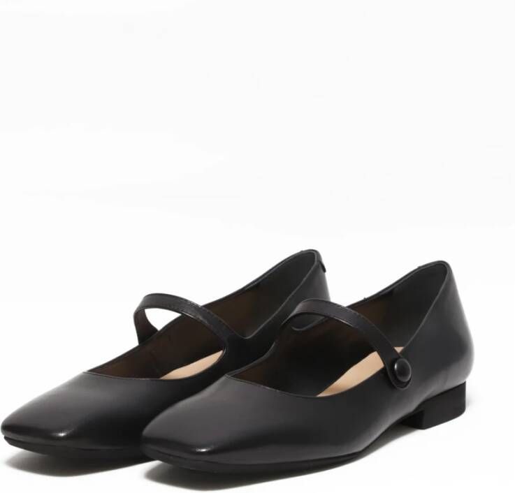 Guglielmo Rotta Zwarte Loafer Schoenen met Band Black Dames