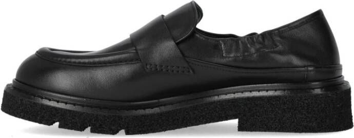 Guglielmo Rotta Zwarte Nappa Leren Loafer Black Dames