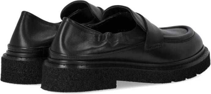 Guglielmo Rotta Zwarte Nappa Leren Loafer Black Dames