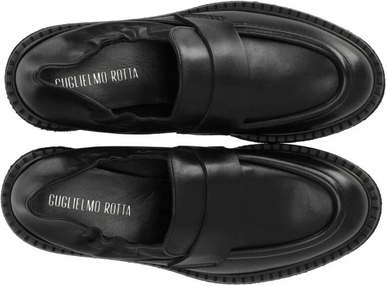 Guglielmo Rotta Zwarte Nappa Leren Loafer Black Dames