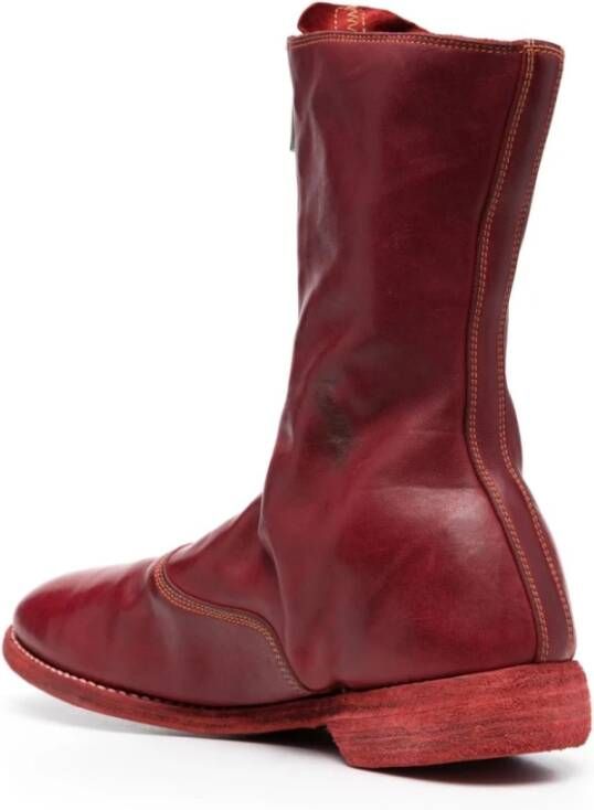 Guidi Ankle Boots Rood Heren