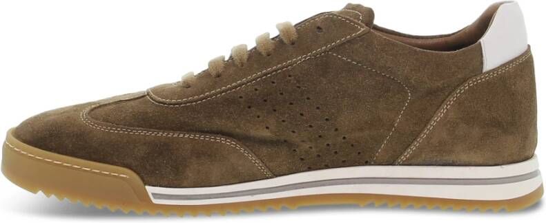 Guidi Heren Suede Leren Hardloopsneakers Brown Heren