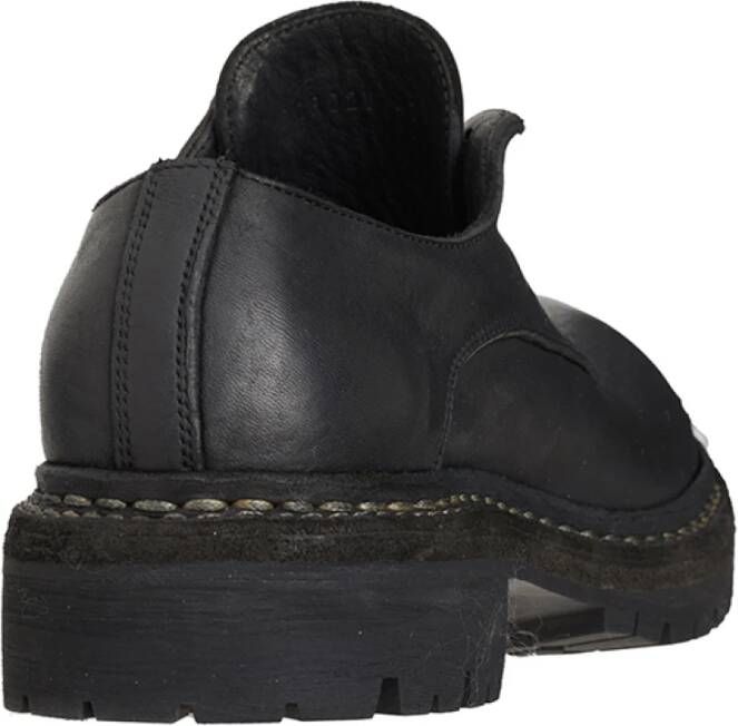 Guidi Leren Derby Schoenen Black Heren