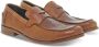 Guidi Leren Loafer College Stile Inglese Brown Heren - Thumbnail 5