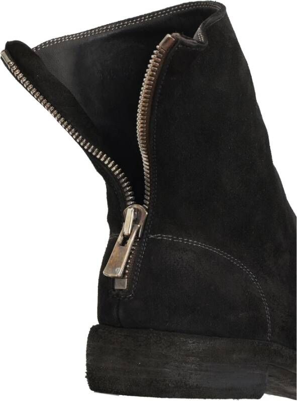 Guidi Leren ritslaars Black Heren