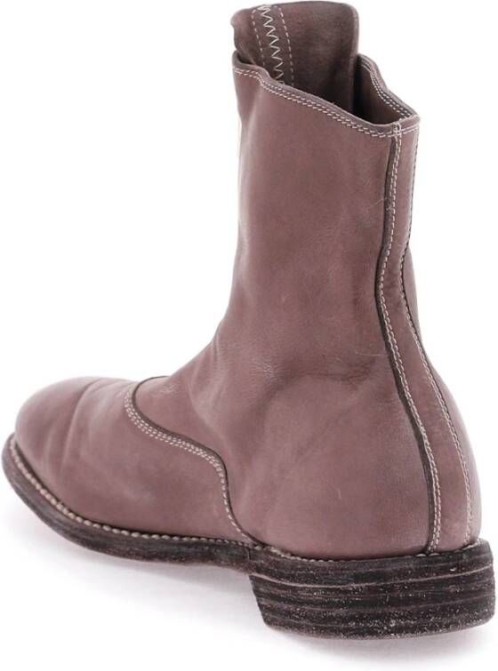 Guidi Paarse Leren Laarzen Purple Dames