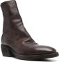 Guidi Western Stijl Leren Laarzen Brown Heren - Thumbnail 4