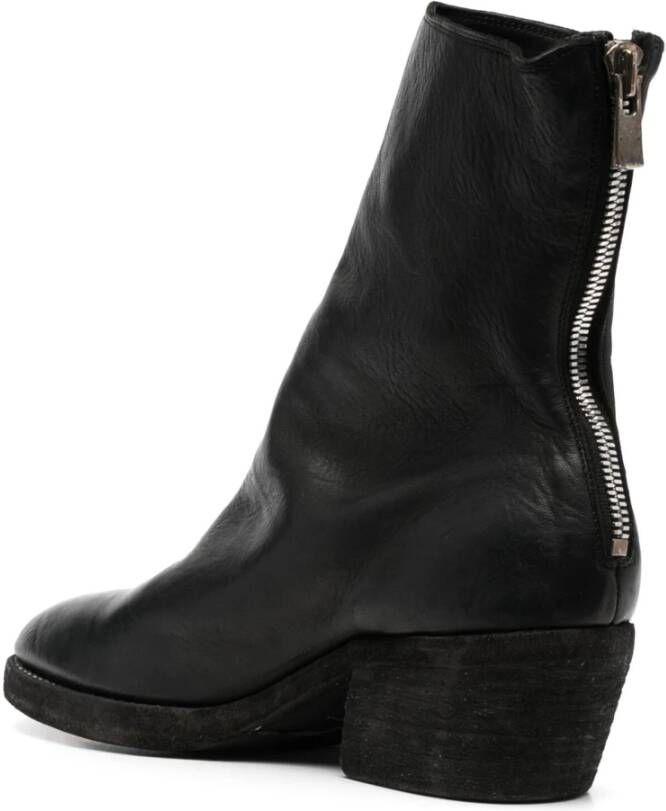 Guidi Westers Stijl Leren Laars Black Heren