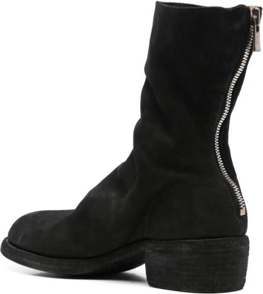 Guidi Zwart Achterrits Mid Boot Black Heren