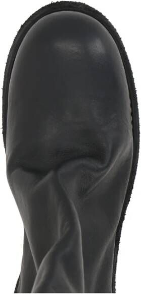 Guidi Zwarte Leren Rits Enkellaarzen Black Dames