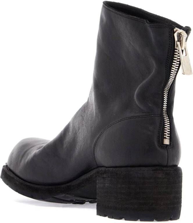 Guidi Zwarte Paardenleren Ritslaarzen Black Dames